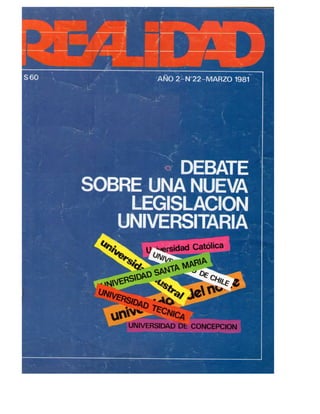 Revista Realidad (marzo 1981)