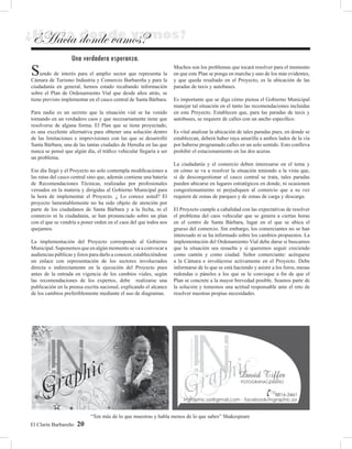 El Clarín Barbareño   20
 