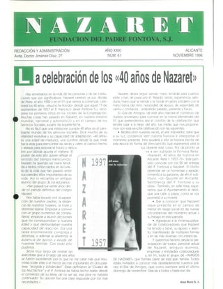 La celebración de los "40 años de Nazaret"
