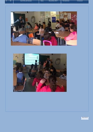 N 44 Sant Feliu de Guíxols Data: Desembre 2017 Periodicitat: trimestral
Pàg.. 26 de 39
 