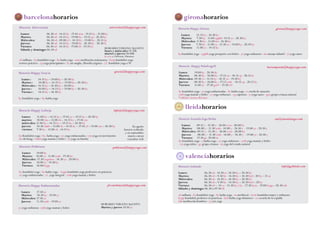 Horario Happy Gracia 
Lunes : 14.15 ky – 19.00 ky – 20.30 hy 
Martes : 10.00 ky – 14.15 ky – 19.00 ha – 20.30 ky 
Miércoles : 14.15 ky – 18.30 ky – 20.00 ky 
Jueves : 10.00 ky – 14.15 ky – 19.00 ky – 20.30 ha 
Viernes : 14.15 ky – 18.30 ky 
ky.kundalini yoga – hy.hatha yoga 
universitat@happyyoga.com 
HORARIO VERANO AGOSTO 
lunes y miércoles 19.30h 
martes y jueves 20.00h 
ky o hy a confirmar, llámanos 
gracia@happyyoga.com 
Horario Universitat 
Lunes: 06.30 sd - 14.15 hy - 17.45 mm - 19.15 ky - 21.00 ky 
Martes: 06.30 sd - 14.15 ky - 19.00 hy - 19.15 yp - 20.30 ky 
Miércoles: 06.30 sd - 09.00 y3 - 14.15 ky - 19.00 ky - 20.15 hy 
Jueves: 06.30 sd - 14.15 ky - 19.00 hy - 20.30 ky - 20.30 fy 
Viernes: 06.30 sd - 14.15 hy - 17.00 ch - 19.15 ky 
Sábado y domingo: 06.30 sd 
sd.sadhana - ky.kundalini yoga - hy.hatha yoga - mm.meditación mahamantra - kytp.kundalini yoga 
teórico práctico - yp.yoga principiantes - fy.sat sangha, filosofía yóguica - y3. kundalini yoga a 3€ 
laforja@happyyoga.com 
Horario Happy Laforja 
Lunes: 11.00 hy – 14.15 ky – 17.45 ye – 19.15 ky – 20.30 hy 
martes: 10.00 ym – 12.00 ck – 14.15 ky – 17.45 ym 
miércoles: 11.00 hy – 14.15 ky – 19.15 hy – 20.30 ky 
jueves: 10.30 m&b – 12.00 ck – 14.15 ky – 17.45 yf – 19.00 ym – 20.30 hy 
viernes: 7.30 ky - 12.00 ck - 14.15 ky 
ky.Kundalini yoga – hy. hatha yoga – ye.yoga embarazadas – ym.yoga en movimiento 
ck.chi kung – m&b.yoga mamás y bebés – yf.yoga en familia 
Horario Poblenou 
Lunes: 19.00 hy 
Martes: 10.00 yi - 11.00 ymb - 19.30 ky 
Miércoles: 17.30 yoguitos - 18.30 ye - 20.00 hy 
Jueves: 10.00 yi - 19.30 ky 
Viernes: 18.00 kypp 
ky.kundalini yoga - hy.hatha yoga - kypp.kundalini yoga profesores en prácticas 
ye.yoga embarazadas - yi. yoga integral - ymb.yoga mamás y bebés 
poblenou@happyyoga.com 
Horario Happy Embarazadas 
Lunes: 17.30 ye 
Martes: 18.30 ye - 19.30 ye 
Miércoles: 17.30 ye 
Jueves: 11.30 ymb - 19.00 ye 
ye.yoga embarazo ymb.yoga mamás y bebés 
pl.catalunya@happyyoga.com 
barcelonahorarios 
gironahorarios 
Horario Happy Girona girona@happyyoga.com 
Lunes: 15.15 ky - 18.30 ky 
Martes: 7.30 hy - 11.00 yppbb- 19.15 ye - 20.30 ky 
Miércoles: 9.30 ky - 11.00 mi - 18.30 ky 
Jueves: 7.30 hy - 11.00 ys - 15.30 ye - 19.00 ky - 20.45 ky 
Viernes: 11.00 ye - 14.15 ky 
ky.kundalini yoga - yppbb.yoga postparto con bebés - ye.yoga embarazo - mi.masaje infantil - ys.yoga suave 
Horario Happy Palafrugell 
Lunes: 19.00 ky - 20.30 de 
Martes: 08.30 ky - 10.00 ky - 17.15 yn - 18.15 cp - 20.15 hy 
Miércoles: 09.30 ys - 15.15 ky - 18.15 ye - 19.30 ky 
Jueves: 08.30 ky - 10,00 ky - 17.15 ymb - 18.15 cp - 20.15 hy 
Viernes: 11.00 ye - 17.30 gcn* - 19.30 rs* 
ky.kundalini yoga - ye.yoga embarazadas - hy.hatha yoga - rs.rueda de sanación 
ymb.yoga mamás y bebés - ye.yoga embarazo - cp.capoeira - ys.yoga suave - gcn.grupo crianza natural 
* último viernes del mes 
baixemporda@happyyoga.com 
lleidahorarios 
Horario Ananda Ioga lleida om@anandaioga.com 
Lunes: 09.15 y - 15.30 y - 18.00 y/yn - 20.00 ky 
Martes: 08.00 y - 11.30 ymb - 14.00 y - 18.30 y - 19.00 ye - 20.30 y 
Miércoles: 09.15 y - 15.30 y - 18.00 y/yn - 20.00 ky 
Jueves: 08.00 y - 11.30 ymb - 14.00 y - 18.30 y - 19.00 ye - 20.30 y 
Viernes: 17.30 gc- 20.00 m 
ky.kundalini yoga - y.hatha yoga - ye.yoga embarazo - ymb.yoga mamás y bebés 
- yn.yoga niños - gc.grupo crianza - m.yoga del estado natural 
info@gobinde.com 
valenciahorarios 
Horario Gobinde 
Lunes: 06.30 sd - 14.30 ee -18.30 ky – 20.30 ky 
Martes: 06.30 sd – 9.30 hy - 14.30 ky – 18.30 hyd - 20 hy – 21 m 
Miércoles: 06.30 sd - 14.30 ee -18.30 ky – 20.30 ky 
Jueves: 06.30 sd – 9.30 hy - 14.30 ky – 18.30 hyd – 20 ky 
Viernes: 06.30 sd – 14 yy - 15.30 hy y ky - 17.30 kym - 19.00 kypp – 20.30 mh 
Sábado y domingo: 06.30 o 07.30 sd 
sd.sadhana - ky.kundalini yoga - hy.hatha yoga - m.meditació - kym.kundalini mujer y embarazo 
kypp.kundalini profesres en prácticas - hyd.hatha yoga dinámico - ee.escuela de la espalda 
mh.meditación hombres - yy.yin yoga 
En agosto 
horario reducido 
y en septiembre 
(nuevo curso) 
consultar web 
HORARIO VERANO AGOSTO 
Martes y jueves 19:30 ye 
