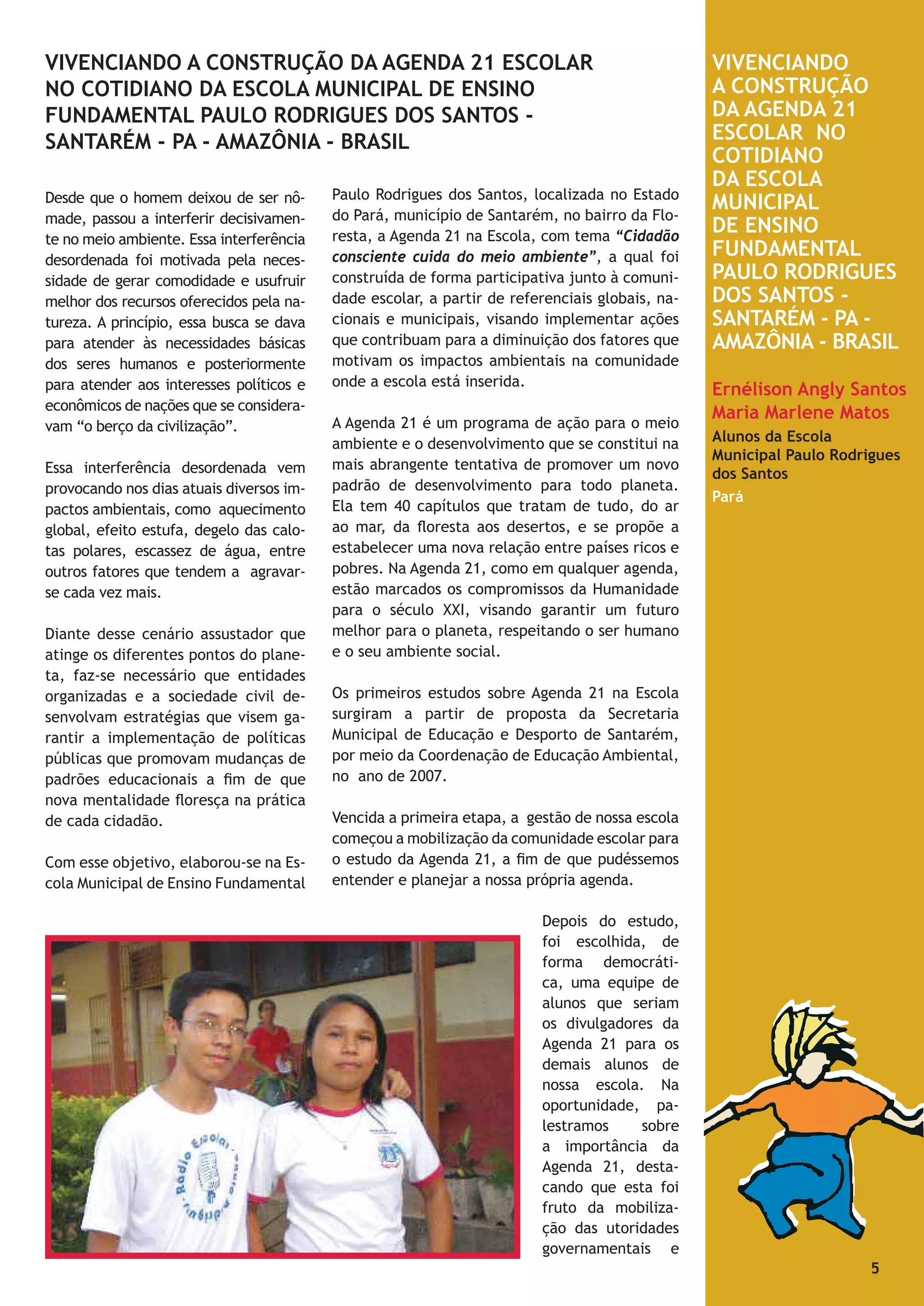 Revista Agenda 21 e Juventude