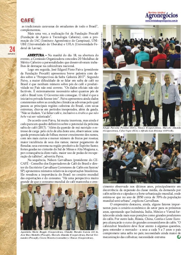 Pesquisas Cafeeiras foram debatidas no 42º Congresso Brasileiro em Se