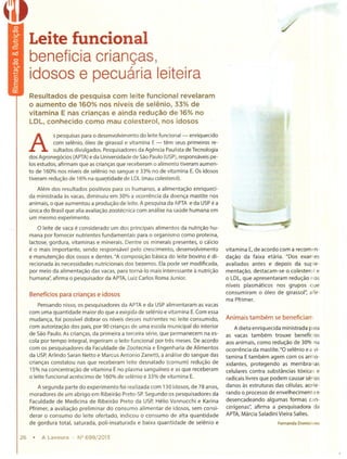 Revista A Lavoura - Leite funcional