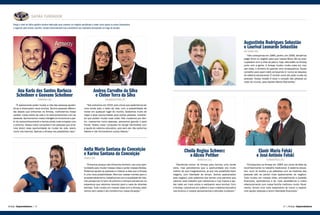 SAFIRA FUNDADOR
Amway Empreendedores | | Amway Empreendedores42 43
Atingir o nível de Safira significa mostrar dedicação para construir um negócio equilibrado e saber como ajudar os outros Empresários
e seguirem pelo mesmo caminho. Sempre demonstrando boa consistência nos resultados alcançados ao longo da jornada
“É apaixonante poder mudar a vida das pessoas ajudan-
do-as a alcançarem seus sonhos. Somos pessoas diferen-
tes depois que entramos na Amway, melhoramos nosso
caráter, nosso estilo de vida e os relacionamentos com as
pessoas. Aprimoramos nossa inteligência emocional a par-
tir do autoconhecimento e temos ainda mais empatia com
o próximo. Nossa maior conquista é ver pessoas que ama-
mos terem essa oportunidade de mudar de vida, assim
como nós tivemos. Apenas a Amway nos possibilitou isso.”
“Decidimos entrar na Amway para termos uma renda
extra, mas percebemos que a oportunidade era muito
melhor do que imaginávamos, já que nos possibilita fazer
viagens, com liberdade de tempo. Somos apaixonados
pelo negócio, pois sabemos que temos uma parceira que
valoriza cada trabalho que realizamos e nos inspira a aju-
dar cada vez mais outros a realizarem seus sonhos. Com
a Amway, colocamos em prática o que o sistema educativo
nos ensinou e nossos pensamentos e atitudes mudaram.”
“Nós entramos em 2015, pois vimos que poderíamos ter
uma renda pelo o resto da vida, com a possibilidade de
morar em qualquer lugar do mundo. Gostamos muito de
viajar e levar oportunidade para outras pessoas, mostran-
do que podem mudar suas vidas. Nós mudamos por den-
tro, crescemos como pessoas, pensamos grande e para
frente. Nossa maior conquista foi atingir Esmeralda com
a ajuda do sistema educativo, pois sem ele não seríamos
líderes e não formaríamos outros líderes.”
“Começamos na Amway em 1994, por conta da falta de
reconhecimento no trabalho tradicional. O sistema educa-
tivo, ouvir os áudios e as palestras com as histórias das
pessoas são as partes mais apaixonantes do negócio.
Tudo mudou em nossas vidas, principalmente a questão
financeira, aprendemos a ter mais persistência e nosso
relacionamento com nossa família melhorou muito. Atual-
mente, temos uma nova expectativa do futuro e espera-
mos ajudar pessoas a terem liberdade financeira.”
“Entramos porque não tínhamos dinheiro, era uma opor-
tunidade para mudar nossas vidas e quitar nossas dívidas.
Podemos ajudar as pessoas e mostrar a elas que a Amway
é uma nova possibilidade. Abrimos nossas mentes para o
empreendedorismo, trabalhamos com a qualidade de vida,
nós pensamos no bem do próximo e sempre pensamos na
esperança que estamos levando para a casa de diversas
famílias. Tudo mudou em nossas vidas com a Amway, está-
vamos sem saída e ela transformou nossa situação.”
“Nós começamos em 1994, porém, em 2009, decidimos
pegar firme no negócio para que nossos filhos não se preo-
cupassem com a crise do país e, hoje, eles estão na Amway
junto com a gente. A Amway mudou muita coisa em nos-
sas vidas, o dinheiro foi apenas uma consequência. Nosso
conselho para quem está começando é: nunca se esqueça
do sistema educacional. É incrível como ele pode mudar as
pessoas. Nossa missão é tocar o coração das pessoas ao
redor do mundo, para lapidar líderes Diamantes.”
Ana Karla dos Santos Barboza
Scheibner e Geovane Scheibner
TUPARENDI (RS)
Cheila Regina Schwerz
e Aliceu Pottker
MARAVILHA (SC)
Andrea Carvalho da Silva
e Cleber Terra da Silva
ITAQUAQUECETUBA (SP)
Elanir Maria Felski
e José Antônio Felski
FLORIANÓPOLIS (SC)
Anita Maria Santana da Conceição
e Karina Santana da Conceição
OSASCO (SP)
Augustinha Rodrigues Sebastão
e Lourival Leonardo Sebastião
RIO NEGRO (PR)
Atual Esmeralda
Atual Esmeralda
Atual Esmeralda Atual Esmeralda Fundador
Atual Esmeralda Fundador
 