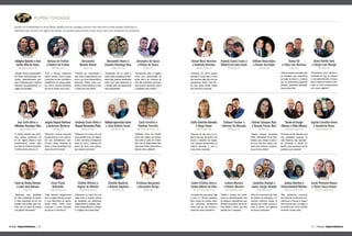 Amway Empreendedores | | Amway Empreendedores56 57
PLATINA FUNDADOR
Quando um Empreendedor se torna Platina, significa que ele conseguiu construir uma base forte e soube também demonstrar a
habilidade para construir um negócio de sucesso, com grande potencial para crescer ainda mais, com consistência nos resultados
BalbinaAparecida Costa
e João Batista Costa
DIVINÓPOLIS (MG)
Adalgisa Queirós e Jean
Carlos Silva de Souza
BRAGANÇA PAULISTA (SP)
“Sempre fomos empreendedo-
res. Temos duas principais con-
quistas: desenvolvimento pes-
soal e intelectual que o sistema
educativo nos proporcionou e a
viagem de LasVegas.”
Cinthia Oliveira e
Vagner de Oliveira
ITAQUAQUECETUBA (SP)
Ingride Caroline Verne
e Humberto Verne
VÁRZEA GRANDE (MT)
Daiani Mara Herchen
e Valdemir Herchen
JARAGUÁ DO SUL (SC)
Emily GabrieleAlmeida
e Diego Gauer
VICTOR GRAEFF (RS)
Daniela Sueko Costa e
Gilberto de Lima Costa
GUARULHOS (SP)
“Estávamos em busca de uma
renda extra e, quando saímos
da faculdade, nos dedicamos
integralmente ao negócio.Querí-
amos independência e aAmway
é o negócio das nossas vidas.”
“Entramos em 2014, porque
queríamos renda extra e vimos
que teríamos algo além do que
pensávamos. Temos mais tem-
po para nossa família depois
que entramos na Amway.”
“Estamos há dois anos no ne-
gócio.AAmway nos ajuda e nos
ensina a trabalhar em equipe,
com diversos treinamentos do
sistema educativo e essa é
nossa maior conquista.”
Arminda Cores Pinto e
Raquel Bernardes Pinto
GUARULHOS (SP)
Alexandra de Souza
e Vilmar de Souza
MONDAI (SC)
“Estávamos em busca de uma
oportunidade única de negócio
e,até o momento,conseguimos
trocar de carro e estamos em
busca da nossa casa própria,
que sempre sonhamos.”
“Conhecendo mais o negócio,
vimos uma oportunidade de
renda extra e de mudança de
vida. Nós evoluímos como pes-
soas quando ajudamos outros
a realizarem seus sonhos.”
Carla Ferreira e
Vladimir Ferreira
SÃO FRANCISCO DO SUL (SC)
Fabiane Fischer e
Jeferson De Marquix
MARAVILHA (SC)
Edilene Vânia Anjos
e Osmar dos Anjos
CURITIBA (PR)
Ana Carla Alves e
Mikelder Henrique Silva
VÁRZEA GRANDE (MT)
Adriana de Freitas
e Valdeci de Freitas
ARAPONGAS (PR)
“Entramos como um desafio,
vimos uma pessoa que admira-
mos subir ao palco da Conven-
ção e isso foi determinante.Abri-
mos nossa mente,vimos como a
vida tem mais a oferecer.”
“A melhor decisão que toma-
mos, sempre sonhamos em
ter um negócio próprio e hoje
transformamos nossas vidas
por meio do sistema educativo.
O melhor ainda está por vir.”
“Com a Amway, realizamos
nossos sonhos, temos acesso
a produtos de alta qualidade e
acreditamos em nossos objeti-
vos. Nunca tivemos benefícios
em pouco tempo como aqui.”
Cézar Paulo
Batistella
CERRO GRANDE (RS)
Gisele deAraújo
Affonso e FábioAffonso
ITAQUAQUECETUBA (SP)
Elena Noriko Toda
e Sérgio Luiz Murgel
SÃO PAULO (SP)
Cristiane Baranoski
e Alexandre Rorigx
ARATIBA (RS)
“Hoje, trabalho integralmente
com o negócio Amway, porque
vi uma alternativa de ganho.
Desde então, minha maior
conquista é poder trabalhar
em grupo e incentivá-lo.”
“A Amway me fez entender qual
meu verdadeiro propósito na
vida. Podemos viver aprenden-
do, sonhando e vivendo em
família.Levar esperança nos fez
acreditar que é possível.”
“Trabalhamos para melhorar a
qualidade de vida do próximo
e,consequentemente,a nossa.
Nossa missão é erradicar a po-
breza no país empreendendo
com novos negócios.”
Angela Raquel Barbosa
e Anderson Barbosa
CURITIBA (PR)
Alessandra Nunes e
EvandroVilaronga Rios
GUARULHOS (SP)
“Achamos a Amway enquanto
buscávamos por uma alterna-
tiva que possibilitasse cres-
cimento, desse liberdade de
tempo e responsabilidade por
nosso futuro financeiro.”
“Empreender era um sonho e
nossa maior conquista foi a liber-
dade.Hoje,estamos trabalhando
onde e com quem queremos, só
a Amway pode nos proporcionar
essa oportunidade.”
Carla da Rocha Hermes
e Lauri José Hermes
SEARA (SC)
Fabiola Sampaio Bazi
e Renato Farias Bazi
RESENDE (RJ)
Elaine Gil
e Fábio Luiz Barbosa
CUIABÁ (MT)
Clizeide Baptista
e Rubens Baptista
SÃO PAULO (SP)
Alessandra
Batista Belem
ITAPEVI (SP)
“Queríamos mais qualidade
de vida e liberdade de tempo.
O mais importante era ter um
trabalho mais voltado para a fa-
mília, com um plano de carreira
com grande crescimento.”
“Nossas maiores conquistas
foram: desenvolver novas habi-
lidades, para realizar sonhos e
ter uma vida sem medos, com
visão para continuar construin-
do um futuro melhor.”
“Nossas maiores conquistas são
as amizades que construímos
ao longo do tempo e a certeza
que, se continuarmos ajudando
pessoas, poderemos aproveitar
nosso tempo livre.”
“Comecei por necessidade e
hoje estou empreendendo por
amor e por uma independência
financeira. Minha maior con-
quista é poder sustentar a casa
e cuidar dos meus filhos.”
Atual Rubi Atual Rubi Atual Rubi Atual Rubi
Atual Rubi Atual RubiAtual Rubi
Atual Rubi
Izabel Cristina Silva e
CarlosAlberto da Silva
SÃO JOSÉ DOS CAMPOS (SP)
“Já estávamos procurando algo
a mais e a Amway apareceu.
Tudo mudou em nossas vidas,
nós evoluímos, acreditamos
ainda mais em nós mesmos e
elevamos nossa autoestima.”
Jackeline Stumpf e
Júnior Sergio Stumpf
SANTO ÂNGELO (RS)
“Além do crescimento por meio
do sistema de educação, o fi-
nanceiro melhorou. Ajudar as
pessoas que estão conosco e
voltar a sonhar, são algumas
de nossas conquistas.”
Izabela Moreira
e Vinicio Moreira
BELO HORIZONTE (MG)
“Desde o começo, nós melho-
ramos os relacionamentos com
as pessoas e aprendemos qua-
lificando as pessoas. Nos torna-
mos líderes e temos uma boa
parceria com a empresa.”
Atual Rubi Atual Rubi
Joelma Martins e
EdisonAntônio Martins
MIRASSOL D’OESTE (MT)
“Nós estávamos buscando
uma fonte de renda extra e en-
contramos a Amway. A viagem
internacional para Las Vegas e
os estudos com livros e áudios
mudaram nossas vidas.”
Joseli Pimentel Nunes
e Clóvis Souza Nunes
FEIRA DE SANTANA (BA)
Atual Rubi
 