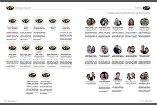 PLATINA FUNDADOR
Amway Empreendedores | | Amway Empreendedores60 61
PLATINA
O Empreendedor que se torna Platina conseguiu construir uma base forte e soube também demonstrar
a habilidade para construir um negócio de sucesso, com grande potencial para crescer ainda mais
Talice Maria Geraldi
e Wagner José Geraldi
FREDERICO WESTPHALEN (RS)
“Descobrimos a grandeza do
negócio, mudando a nossa vida
e das outras pessoas. A nossa
maior conquista é estar adqui-
rindo o conhecimento para ser-
mos palestrantes.”
Vera Lúcia Algayer e
Juarez Antônio Barella
SORRISO (MT)
“Por meio das viagens de incen-
tivo, nossos primeiros sonhos
estão se realizando. Conhecer
outros países e diversas cultu-
ras, antes, era só imaginação;
agora, é realidade!”
Alecsandra Chieregat
e Vinicius Cintra Costa
GUARULHOS (SP)
Aliny Alves Amorim e
Roffman Gomes Amorim
CANAÃ DOS CARAJÁS (PA)
Adalgisa Queirós e Jean
Carlos Silva de Souza
BRAGANÇA PAULISTA (SP)
Alessandra
Batista Belem
ITAPEVI (SP)
Ana Carla Alves Souza e
Mikelder Henrique Silva
VÁRZEA GRANDE (MT)
Adriana Gisele de Freitas
eValdeciAlves de Freitas
ARAPONGAS (PR)
Alessandra Nunes e
Evandro Vilaronga Rios
GUARULHOS (SP)
Alexandra Bernardy de
Souza eVilmar de Souza
MONDAÍ (SC)
Aline Carvalho Oliveira
e Joabe de Oliveira
ITAQUAQUECETUBA (SP)
Angela Raquel Barbosa
e Anderson Barbosa
CURITIBA (PR)
“A Amway tem os princípios de-
finidos e está há muito tempo
no mercado, isso nos deu uma
segurança ainda maior. E hoje,
Platinas em um ano de negócio!”
“Nossa maior conquista está
sendo a mudança de mentalida-
de, pois estamos mais felizes e
convictos de um amanhã melhor
com aAmway nos ajudando.”
“Temos duas conquistas: desen-
volvimento pessoal e intelectual,
que o sistema educativo nos
proporcionou, e conseguir a via-
gem de LasVegas.”
“Comecei por necessidade e,
hoje, empreendo por amor e in-
dependência financeira. Minha
maior conquista é sustentar a
casa e cuidar dos meus filhos.”
“Foi a melhor decisão que toma-
mos em nossas vidas, sempre
sonhávamos em ter um negócio
próprio. Estamos só iniciando,
pois o melhor está por vir.”
“Realizamos nossos sonhos,
temos acesso a produtos óti-
mos e acreditamos em nossos
objetivos. Nunca tivemos tantos
benefícios em pouco tempo.”
“Nossa maior conquista foi a li-
berdade e só aAmway pode nos
proporcionar essa oportunidade.
Hoje, estamos trabalhando onde
e com quem queremos.”
“Conhecendo o negócio, vimos
uma oportunidade de renda
extra e de mudança de vida.
Nós evoluímos como pessoas
quando ajudamos o próximo.”
“Ter uma renda extra foi o prin-
cipal, mas aos poucos, fui me
apaixonando pelo negócio, des-
cobri a liberdade e a recompen-
sa que sempre quis ter.”
“Achamos a Amway enquanto
buscávamos uma alternativa que
possibilitasse crescimento,desse
liberdade de tempo e responsa-
bilidade por nosso futuro.”
Anirlene Ferreira e
Everson Luiz Ferreira
PONTA GROSSA (PR)
Atual Rubi Atual Rubi Atual Rubi
Atual Rubi
Atual Rubi
Atual Rubi
Janice Toni
e Sandro Vivian
JAGUARÁ DO SUL (SC)
“Conquistamos, pelo sistema
de educação da Amway, a
capacidade de tomar nossas
próprias decisões e ver que nós
somos os únicos responsáveis
pela nossa vitória no negócio.”
Juliana Barcki
e Carlos Barcki
AMPÉRE (PR)
“Entramos na Amway há pouco
mais de três anos, por ser uma
boa oportunidade. Nossa maior
conquista até agora foi a liber-
dade de poder trabalhar como e
com quem quisermos.”
Maria Carmen Chaves
e Pedro Netto Chaves
BRASÍLIA (DF)
“A oportunidade era interes-
sante e nos inscrevemos para
fazer parte da Amway. Desen-
volvemos atividade com retor-
no e com realização profissio-
nal, que sempre buscamos.”
Nair Kreiner
e Airton Luiz Birck
CONCÓRDIA (SC)
“A Amway foi uma oportunida-
de para renda extra, propor-
cionando um futuro melhor a
nossa família, com liberdade
de tempo. A cada dia, quere-
mos ajudar mais as pessoas.”
Atual Rubi
Renata Piccinin Jung e
Robson Leandro Jung
ERECHIM (RS)
“Sonhávamos em ter nosso
próprio negócio e dar um futuro
digno para nossa família. Nos
tornamos pessoas melhores e,
profissionalmente, a liberdade
é uma grande conquista.”
Rosangela Franca
Barcki e Adão Barcki
PINHAL DE SÃO BENTO (PR)
“Buscávamos uma oportuni-
dade para mudar de vida e
proporcionar uma qualidade de
vida melhor para meus filhos.
O sistema educacional nos faz
Empreendedores de sucesso.”
CarmenTeresaWeimann
e IvanorWeiman
GUARACIABA (SC)
“Com o sistema de educação,
aprendemosmuito,conseguimos
melhorar como seres humanos e
acreditamos mais em nós mes-
mos.Omelhorestáporvir.”
Cézar Paulo
Batistella
CERRO GRANDE (RS)
“Hoje, trabalho integralmente
com o negócio Amway, porque
vi uma alternativa de ganho.
Minha maior conquista é po-
der trabalhar em grupo.”
Atual Platina Fundador
Cinthia Oliveira e
Vagner Batista de Oliveira
ITAQUAQUECETUBA (SP)
Cícera Maria Cosmo
e José Carlos Cosmo
SUMARÉ (SP)
“Estávamos em busca de uma
rendaextrae,quandosaímosda
faculdade, nos dedicamos inte-
gralmente ao negócio. A Amway
é o negócio das nossas vidas.”
Atual Platina Fundador
Irmgard Dohl
Pottker
MARAVILHA (SC)
Emanoelle Antunes
e Sérgio Ricardo Silva
PALMEIRA (PR)
“Com aAmway,nós melhoramos
o nosso estilo de vida e desen-
volvemos relacionamentos. Via-
jar para as Bahamas e palestrar
nos Seminários foram nossas
maiores conquistas.”
Cláudio
Moraes
PARAUAPEBAS (PA)
“A Amway me proporcionou
uma perspectiva de vida nova
e diferente. Obtive crescimen-
to pessoal em termos de lide-
rança por meio dos eventos e
viagens de incentivo.”
Amanda Dalcomuni
e Erico Bordinhão
CAMPO LARGO (PR)
“Começamos em julho de 2015
e investimos em conhecimento
e ensino por meio do sistema
educacional. Na Amway, con-
quistamos qualidade de vida e
mais tempo com a família.”
 