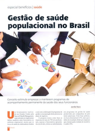 Gestão de saúde populacional no Brasil