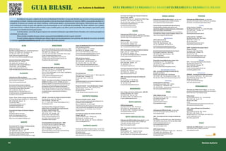 guia brasil                                                                      por Autismo & Realidade                             guia brasilguia brasilguia brasilguia brasilguia brasilguia brasil

                                                                                                                                                                                  Associação dos Amigos dos Autistas do Estado do                          MINAS GERAIS                                                PARANÁ
                                                                                                                                                                                  Espírito Santo - AMAES
          Ao elaborar este guia, o objetivo da Autismo & Realidade foi facilitar o acesso das famílias aos escassos serviços para pessoas                                         Av. Fernando Ferrari, s/n - antiga Escola Alípia Fraga   Federação das APAEs de Minas Gerais - no site você     Federação das APAEs do Paraná - no site você
                                                                                                                                                                                  Goiabeiras - CEP: 29016-095 Vitória - ES
 com autismo no Brasil. Usamos como ponto de partida a lista da Associação Brasileira de Autismo (ABRA), procurando atualizá-la e                                                                                                          encontra informações sobre as APAEs mineiras:          encontra informações sobre as APAEs dos municípios
                                                                                                                                                                                  Tel: (27) 33271547 tel/fax: (27) 3327-1836               www.apaeminas.org.br/apaes.phtml                       do Paraná: www.apaepr.org.br/apaes.phtml
                                                                                                                                                                                  email: amaex-vix@hotmail.com -
                                                                                                                                                                                  amaes@amaesvitoria.org.br                                Lista de serviços de atendimento educacional em                              Curitiba
                                                                                                                                                                                  site: www.amaesvitoria.org.br                            escolas públicas estaduais para alunos com             Centro Conviver - Unidade I
                                                                                                                                                                                                                                           transtornos globais do desenvolvimento e informações   Rua Margarida Dallarme, 151 - Santa Felicidade
 uma pessoa ou família funciona para outras.                                                                                                                                                                                               sobre como obter o atendimento:                        CEP: 82015-690 - Curitiba - PR
          A versão abaixo, resumida do guia original, traz somente instituições cujos dados foram checados, sem o texto que explica as                                                                  GOIÁS                              www.mg.gov.br/governomg/ecp/services.do?idServ=        Tel: (41) 3273-3047
 atividades de cada uma.                                                                                                                                                                                                                   32437&termos=s&app=governomg&tax=0&taxn=592            luciene@centroconviver.com.br
                                                                                                                                                                                  Federação das APAEs de Goiás - no site você
                                                                                                                                                                                                                                           2ttp://www.mg.gov.br/governomg
          Para a versão completa do guia, acesse: www.autismoerealidade.com.br/a-quem-recorrer/                                                                                   encontra informações sobre as APAEs dos municípios
                                                                                                                                                                                                                                                                                                  Centro Conviver - Unidade II
                                                                                                                                                                                  de Goiás: http://www.apaegoias.org.br
          Se você conhece alguma instituição que ofereça algum serviço para pessoas com autismo, não deixe de nos avisar, enviando                                                                                                                              Belo Horizonte                    Rua Nilo Peçanha, 380 - Bom Retiro
                                                                                                                                                                                                                                           APAE de Belo Horizonte                                 80520-000- Curitiba - PR
 e-mail para guia@RevistaAutismo.com.br com o máximo de dados possível.                                                                                                           APAE de Goiânia
                                                                                                                                                                                                                                           Rua Cristal, 78 - Santa Tereza                         Tel: (41) 3022-3047
                                                                                                                                                                                  Rua 55, no. 628 - Setor Coimbra
                                                                                                                                                                                                                                           31010-110 - Belo Horizonte - MG                        luciene@centroconviver.com.br
                                                                                                                                                                                  CEP: 74533-015 - Goiânia - GO
                                                                                                                                                                                                                                           Tel.: (31) 3489-6939 - Fax: 3481-4116                  www.centroconviver.com.br
                       ACRE                                                 AMAZONAS                                 Centro de Atendimento Educacional Especializado -            email: contato@apaedegoiania.org.br
                                                                                                                                                                                                                                           email: belohorizonte@apaebrasil.org.br
                                                                                                                     CAEE Pestalozzi da Bahia                                     site: www.goiania.apaebrasil.org.br
                                                                                                                                                                                                                                           site: www.belohorizonte.apaebrasil.org.br              UNIPP - Unidade de Neurologia Infantil
APAE de Rio Branco                                       Associação de Amigos do Autista do Amazonas - AMA           Av. Ademar de Barros, s/n - Ondina                                                                                                                                           Pequeno Príncipe
                                                         Rua 4, casa 28, Conj. Vila Municipal, Bairro Adrianópolis   CEP: 40170-110- Salvador - Bahia                             AMA - Associação de Amigos do Autista de Goiânia
Rua Major Ladislau Ferreira, 67 - Conjunto Esperança I                                                                                                                                                                                     Escola Estadual Sandra Risoleta de Lima Hauck          Av. Iguaçu 1458 - Água Verde
                                                         CEP: 09057-720 - Manaus - AM                                Tel: (71) 3247-0049 (Diretora Jailza Rosa)                   Praça C 164, s/nº - Jardim América
Floresta - CEP: 69905-250 - Rio Branco - AC                                                                                                                                                                                                Rua Sacadora Cabral 402 - Vila Oeste                   CEP: 80250-060 - Curitiba - PR
                                                         Fones/fax: (92) 3236-3493 e 3236-3494 (Telma Viga)          email:caeepestalozzidabahia@yahoo.com.ba                     CEP: 74250-220 - Goiânia - GO
Tel.: (68) 3227-3034 - Fax: 3227-4498                                                                                                                                                                                                      CEP: 30532-060 - Belo Horizonte - MG                   Tel: (41) 3310-1338
                                                         E-mail: amamanaus@yahoo.com.br                              site: www.pestalozzidabahiablogspot.com                      Tel: (62) 3291-4478 (Maria da Glória - Presidente)
email: riobranco@apaebrasil.org.br                                                                                                                                                                                                         Tel: (31) 3388-4943                                    email: neurologia@hpp.org.br / site:
                                                         Blogspot: http://blogs.d24am.com/ama-am                                                                                  email: mgsenamadureira@bol.com.br
site: http://www.riobranco.apaebrasil.org.br                                                                                                                                                                                               sandrarisoleta@yahoo.com.br                            http://www.neuropediatria.org.br
                                                         Contato: Telma Viga telmaviga@ hotmail.com                  APAE de Feira de Santana
                                                         Presidente: Edmando Saunier                                 Rua da APAE, s/n - Tanque da Nação                           Instituto Pestalozzi
Centro de Ensino Especial Dom Bosco                                                                                                                                                                                                        Associação Comunidade Escolar Comum Viver                                     Maringá
                                                                                                                     CEP: 44100-000 - Feira de Santana - BA                       Rua 1041, s/nº Setor Pedro Ludovico
Rua Dom Bosco, 511 - Bosque                                                                                                                                                                                                                Av. Barbacena, 1477 - Sto. Agostinho                   AMA - Associação Maringaense dos Autistas
                                                                                                                     Tel.: (75) 3321-7300 - Fax: 3321-7308                        CEP: 77825-080 - Goiânia - GO
CEP: 69909-390 - Rio Branco - AC                                                                                                                                                                                                           CEP: 30190-131 - Belo Horizonte - MG                   Rua Marcelino Venâncio, 30
Tel: (68) 3224-1983 /Cel:(68) 9994-8213                                         BAHIA                                E-mail: feiradesantana@apaebrasil.org.br                     Tel: (062)3255-1155
                                                                                                                                                                                                                                           Tel: (031) 3275 36 72                                  CEP: 87.083-069 Maringá - PR
                                                                                                                     site: http://feiradesantana.apaebrasil.org.br/               email: ipg321@gmail.com.
(Silvana Brito - psicopedagoga)                                                                                                                                                                                                            email: escolacomumviver@yahoo.com.br                   Telfax. (44) 3265-8921
email: ceedombosco@bol.com.br                            Federação das APAEs do Estado da Bahia                                                                                                                                                                                                   E-mail: amamaringa@hotmail.com
                                                         Rua Dr. José Peroba, 275 - Ed. Metropolis Empresarial -                                                                  Associação Pestalozzi de Goiânia - Renascer
email: silvanabrito@cursotomorrow.com.br
                                                         Sala 1206 - CEP: 41770-235 - Salvador - BA                                        CEARÁ                                  Avenida A, 561- Vila Nova                                               São Sebastião do Paraíso                amamaringa@bol.com.br
                                                                                                                                                                                  CEP: 74645-210 - Goiânia - GO                            AMA - Associação de Amigos do Autista de São
                                                         Tel.: (71) 3272-3470 begin_of_the_skype_highlighting                                                                                                                                                                                                          Ponta Grossa
                   ALAGOAS                               Fax: (071) 3272-3650                                        Casa da Esperança                                            apg.renascer@cultura.com.br                              Sebastião do Paraíso
                                                                                                                     Rua Professor Francílio Dourado, 11 - Bairro Água Fria                                                                Rua Dr. João Caetano, 689 - Vila Mariana               APROAUT - Associação de Proteção dos Autistas
                                                         E-mail: federacaoba@apaebrasil.org.br                                                                                                                                             CEP: 37950 - 000 - São Sebastião do Paraíso - MG       Rua Francisco Guilhermino, 166 - Santa Lucia
                                                         Site: http://www.apaebahia.org.br/                          CEP: 60813-660 – Fortaleza - CE                              AMA - Associação dos Amigos dos Autistas de
Federação das APAEs de Alagoas                                                                                                                                                                                                             Tel: (35) 3531-4788 /email: amaparaiso@ig.com.br       CEP: 84016-550 Ponta Grossa - PR
                                                                                                                     Tel: (85) 3081- 4873 / 3278-3160                             Itumbiara
No site você encontra informações sobre as APAEs                                                                                                                                                                                                                                                  Tel/fax. (42) 3238-1377
                                                         AFAGA – Associação de Familiares e Amigos da Gente          Email:                                                       Av. Sul Goiânia, 13 - Vila Mutirão
dos municípios de Alagoas:                                                                                                                                                                                                                                      Uberlândia                        E-mail: aproaut@hotmail.com
                                                         Autista (www.afaga.com.br) - Dirigida por pais e            alexandrepsi@gmail.com/soniamo22@gmail.com                   CEP: 75510-290 - Itumbiara - GO
http://maceio.apaebrasil.org.br                                                                                                                                                                                                            Instituto Autismo e Otimismo                           Site: www.aproaut.org.br
                                                         familiares ligados à Comunidade Virtual Autismo no          site: www.autismobrasil.org                                  Tel: (64) 3404-1078
                                                                                                                                                                                  amautistaitumbiara@hotmail.com                           Avenida Princesa Izabel, 1050 – Centro
Associação de Equoterapia de Alagoas                     Brasil, http://br.groups.yahoo.com/group/autismo/                                                                                                                                 CEP: 38.400-192 – Uberlândia - MG
Rua Vereador José Raimundo Dos Santos, 65                participa em Grupos de Trabalho da Secretaria               Perspectiva Teachh - Centro de Educação e Terapia
                                                                                                                                                                                                                                           Tel: (34)32350465 - email: fausta.cris@uol.com.br
                                                                                                                                                                                                                                                                                                                  PERNAMBUCO
                                                         Municipal da Educação e da Secretaria Estadual da           Rua Marcondes Pereira, 1484 - Dionísio Torres
Loteamento Antares, Bairro Tabuleiro
                                                         Saúde. Realiza seminários, palestras, faz acolhimento,      CEP: 60.130-061 - Fortaleza - CE                                               MARANHÃO                               site: www.autismoeotimismo.org
                                                                                                                                                                                                                                                                                                  Federação das APAEs de Pernambuco - no site você
CEP: 57.084-620 - Maceió - AL
                                                         aconselhamento e capacitação de familiares e                Tel: (85)3272-9477                                                                                                                                                           encontra informações sobre as APAEs dos municípios
Tel: (82) 3334-1717 Fax: (82) 3374-1717
E-mail (provisório): claraequo@hotmail.com
                                                                                                                     E-mail: perspectivateacch@yahoo.com.br                       Assoc. Amigos do Autista do Maranhão - AMA-MA                                   PARÁ                            pernambucanos: www.apaepe.org.br
                                                                                                                                                                                  Avenida Silva Maia, 193 - Centro
Presidente Clarice Macedo                                                                                                                                                         CEP: 65075-050 - São Luís - MA                           APAE de Belém do Pará
                                                                                                                                 DISTRITO FEDERAL                                 Tel: (98)3221-0983 - Fax: (98)3235-1812                  Rua Generalíssimo Deodoro, 413 - Umarizal
                                                                                                                                                                                                                                                                                                  Clínica Somar
Assista - Assoc. de Pais e Amigos dos Autistas de AL     AMA-BA – Associação de Amigos do Autista da Bahia                                                                                                                                                                                        Rua Guimarães Peixoto, 261 - Casa Amarela
                                                                                                                                                                                  E-mail: mwilliamg@uol.com.br                             CEP: 66055-254 Belém - PA
Av. Jorge Montenegro de Barros, s/n – Santa Amélia       Rua Macedo de Aguiar, 98 - Pituaçú                          Movimento Orgulho Autista - MOAB                                                                                                                                             CEP: 52051-200 - Recife - PE
                                                         CEP: 41740-085 - Salvador - BA                                                                                                                                                    Tel: (91) 3241-1644                                    Tel: (81) 3441-5656
CEP: 57.063-000 - Maceió - AL                                                                                        email: movimentoorgulhoautistabrasil@gmail.com
Tel: (82)3332-4083                                       Tel : ( 71 ) 3363-4463 / email: ritabrasil@ig.com.br e      Fernando Cotta (coordenador)                                                 MATO GROSSO                              apaebelem@hotmail.com                                  email:
                                                         brasilrita@ig.com.br                                                                                                                                                              www.apaebelem.org.br                                   somarrecife@hotmail.com/contato@somaerrecife.com.br
E-mail: gsbarreto@bol.com.br /                                                                                       Tels.: 61-9909-8192 / 61-9145-5890
assistamaceio@gmail.com                                                                                              O Movimento Orgulho Autista promove ações que                APAE de Rondonópolis                                                                                            site: www.somarrecife.com.br
Presidente: José de Souza                                Associação de Pais e Amigos de Crianças e                   visem à melhoria da qualidade de vida da Pessoa              Rua Padre Anchieta , 890 - Vila Aurora                                       PARAÍBA
                                                         Adolescentes com Distúrbio do Comportamento -               com Autismo e seus familiares, como o Prêmio                 CEP: 78740-120 - Rondonópolis - MT                                                                              CPPL - Centro de Pesquisa em Psicanálise e
Associação de Amigos do Autista de Alagoas               Evolução - Inespi/Evolução- BA                              Orgulho Autista.                                             Tel: (66)3422-2985 - Presidente: Carla Paes              Federação das APAEs da Paraíba - no site você          Linguagem
(AMA-AL)                                                 Rua Alberto Fiúza, n º 500 – Imbuí                                                                                       email: apaeroo@terra.com.br                              encontra informações sobre as APAEs da PB:             Rua Cardeal Arcoverde, 308 - Graças
Presidente: Mônica Ximenes                               CEP: 41740 -140 - Salvador – BA                             Associação dos Amigos dos Autistas do Distrito               site:www.apaeroo.com.br                                  www.apaepb.org.br                                      CEP: 52011-240 - Recife - PE
Email: ama.alagoas@gmail.com                             Tel: (071)3231-1502/ 3473-2823                              Federal - AMA- DF                                                                                                                                                            Tels:(81) 3223-4712 / 3221-6018 / (81) 3423 5751
                                                                                                                                                                                                                                                                                                  E-mail: cppl@cppl.com.br
Site: www.autismoalagoas.org.br                          Email: evolucaoinespi@ig.com.br                             Granja do Riacho Fundo - EPNB km 04                                   MATO GROSSO DO SUL                              AMA - Associação dos Pais e Amigos do Autista da
                                                                                                                                                                                                                                                                                                  site: www.cppl.com.br
Blog: www.ama-alagoas.blogspot.com                       site: http://www.evolucao.org.br                            Área Especial - s/n Riacho Fundo                                                                                      Paraíba
                                                         Presidente: Célia Carvalho                                  CEP: 71701-970 - Brasília - DF / Tel: (61) 3399-4555         Federação das APAEs de Mato Grosso do Sul - no site      Rua Tabelião José Ramalho Leite, 1840 Cabo Branco
                                                                                                                     email: amadf@globo.com                                       você encontra informações sobre as APAEs dos             CEP: 5804523 João Pessoa -PB / Tel: (83) 3045-2980
                     AMAPÁ                               Associação Bahiana de Equoterapia – ABAE                                                                                                                                          email: contato@amapb.com.br /                                                 PIAUÍ
                                                                                                                                                                                  municípios de Mato Grosso do Sul:
                                                         Av. Dorival Caymmi, Parque de Exposições                                                                                 http://www.apaems.org.br/                                cleomargato@yahoo.com.br
                                                         Esquadrão da Polícia Montada s/nº – Itapuã                                ESPÍRITO SANTO                                                                                          site: www.amapb.com.br
                                                         CEP: 41.180-620 - Salvador - BA                                                                                                                                                                                                          Federação das APAEs de Piauí - no site você encontra
Autistas do Amapá - AMAP                                                                                                                                                          AMA - Associação dos Amigos do Autista em Campo
                                                         Tel.: (71) 32490599 //71- 3285-0770                         Federação das APAEs do Espírito Santo, no site você                                                                   APAE de João Pessoa                                    informações sobre as APAEs piauienses:
Av. Clodóvio Coelho, 1716 - Buritizal                                                                                                                                             Grande/MS
                                                         Responsável: Maria Cristina Anjos Guimarães Brito           encontra informações sobre as APAEs dos municípios                                                                    Rua Waldemar de Mesquita Accioly, s/no. - Bancários    www.apaepiaui.org.br
CEP: 68902-885 - Macapá - AP                                                                                                                                                      Rua Farroupilha, 435 - Sargento Amaral
Tel.: (96) 3225-6329 / E-mail: jafrajr@oi.com.br         tinaequoterapia@yahoo.com.br                                do Espírito Santo:                                           CEP: 79022-330 - Campo Grande - MS                       CEP: 58051-420 -João Pessoa - PB
Presidente: Franklin Benjamin Costa                                                                                  http://www.apaees.org.br/                                    Tel: (67) 3325-5135 / email: ama.ms@hotmail.com          email: joaopessoa@aparbrasil.org.br
Dir. de Atendimento: Jani Costa (96) 8114-1886                                                                       Apae de Vitória (27) 2104-4000                                                                                        Tel: (83)3235-2080                                                                        Continua


42                                                                                                                                                                                                                                                                                                                            Revista Autismo
 