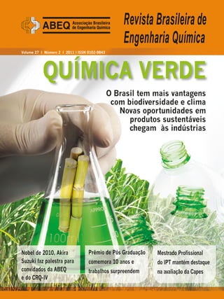 REBEQ - Revista Brasileira de Engenharia Quimica - Ano 27 edicao 2