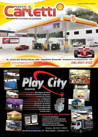 2 www.reportercapixaba.com
':4cadadiao Senhornosfortalece"
Atendimento e produtos de qualidade
r
• - 1
postocarletti@hotmail.com
 