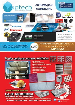 45www.reportercapixaba.com
==t '''~rmt-~ TP·LINKº
<!~ Honeywell
TUDOPARASUA EMPRESAI
AUTOMAÇÃO
COMERCIAL
li·-••
.·irifo~ec' ......... ..
Ru3fo•♦ Ro,t1 Ma,ctil,do, 4$
B&ifl'O Abelat dO M&ch6do
CochoeifO de ltape,nl,im • ES
v91'1d~khil•t•mn,CQt,'i,l)I'
 