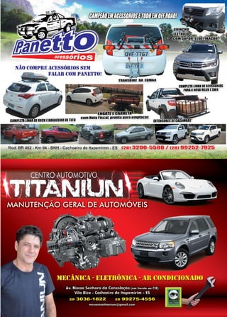 51www.reportercapixaba.com
NÃO f~OMPllE ACESS()RIOS SEM
llAIAll COltl PANE1"1'0!
 