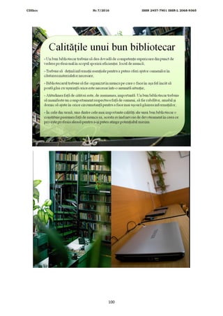 CDIhcc Nr.7/2016 ISSN 2457-7901 ISSN-L 2068-9365
100
 