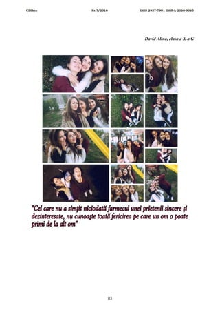 CDIhcc Nr.7/2016 ISSN 2457-7901 ISSN-L 2068-9365
83
David Alina, clasa a X-a G
 