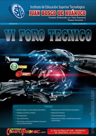 Revista VI Foro Técnico 2013