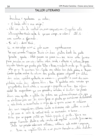 TALLER LITERARIO
CPI Ponte Carreira - Curso 2011/2012
 
