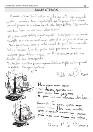 TALLER LITERARIO
CPI Ponte Carreira - Curso 2011/2012
 