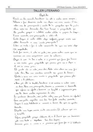 CPI Ponte Carreira - Curso 2014/201510
TALLER LITERARIO
 