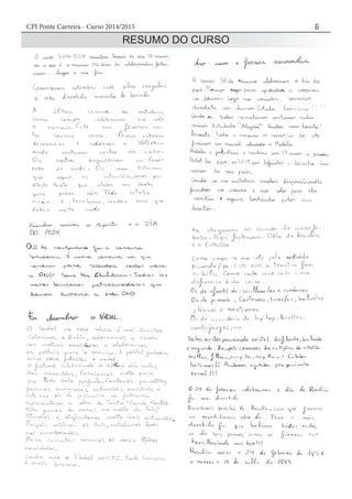 CPI Ponte Carreira - Curso 2014/2015 5
RESUMO DO CURSO
 