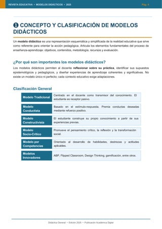 Revista digital sobre los modelos didacticos y su importancias | PDF