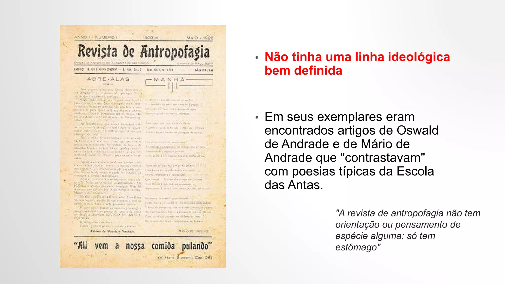 Revista de antropofagia PPT
