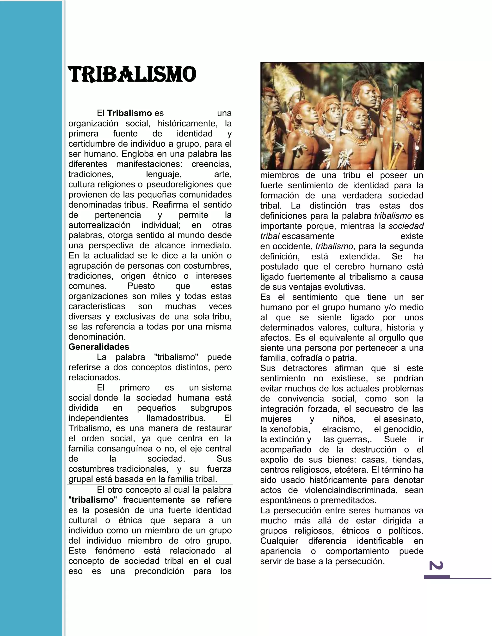 Revista de filosofia tribalismo | PDF