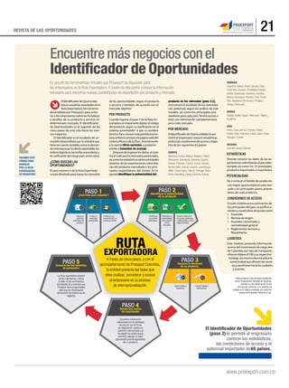 21REVISTA DE LAS OPORTUNIDADES
 