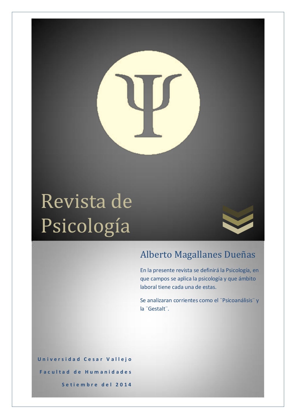 Revista de psicología