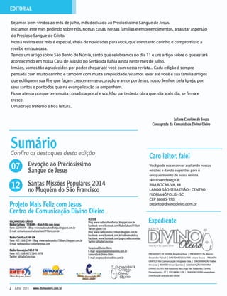 Revista divino oleiro julho 2014