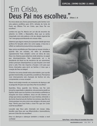Revista divino oleiro julho 2014
