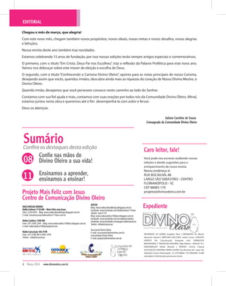 Revista divino oleiro_março_2014