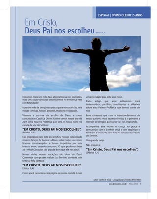 Revista divino oleiro_março_2014