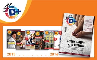 guga
ano 1 • edição 1
exemplares avulsos: r$ 10,00
Guga: convivência
com irmão com
paralisia cerebral
o levou a iniciativas
para quebrar
barreiras e
preconceitos
EspEcial
A quantas anda o plano
municipal de educação
de São Paulo, capital,
e suas diretrizes para
o ensino inclusivo
a grandE jogada dE
a sua nova revista de inclusão social, superação e inspiração
FErnando aranha
E a busca pEla
vaga olímpica no
paratriathlon
as iniciativas da
dEloittE para
incluir pEssoas
com dEFiciência no
quadro proFissional
da EmprEsa
saiba quais são as
praias brasilEiras
quE oFErEcEm banho
dE sol E mar com
acEssibilidadE
tathiana piacanstElli,
a mEnina com síndromE
dE down quE é
artista, aprEsEntadora
E pErsonagEm
das histórias dE
mauricio dE sousa
instituto Guga Kuerten,
que auxilia na formação
de milhares de crianças e
pessoas com deficiência
por meio do esporte, está
prestes a completar 15 anos
A SUA NOVA REVISTA DE INCLUSÃO SOCIAL, EDUCAÇÃO E INSPIRAÇÃO
HEMODIÁLISE: VEJA A
ROTINA DIÁRIA DE ALGUNS
PACIENTES E OS BENEFÍCIOS
FISCAIS E SOCIAIS A
QUE TÊM DIREITO
MERCADO DE
TRABALHO: CONHEÇA
ORGANIZAÇÕES QUE
CONECTAM CANDIDATOS
PcDs ÀS EMPRESAS
Seção Práticas na
Educação Inclusiva
traz orientações
para o trabalho
pedagógico numa
roda de leitura com
alunos surdos em
classe comum
SENSIBILIDADE E
ANO 1 • EDIÇÃO 3
EXEMPLARES AVULSOS: R$ 12,90
Marcelo Airoldi e
Aílton Graça, em
Intocáveis: estudo
e envolvimento
total com o tema
Peças de teatro
trazem reﬂexões
sobre o universo
da pessoa com
deﬁciência e
põem em xeque a
acessibilidade cultural 9 772359 200002
RAZÃO
ADAPTAR OU
COLOCAR PRÓTESES
REQUER CUIDADOSO
ACOMPANHAMENTO
MULTIDISCIPLINAR
RAZÃORAZÃORAZÃO
CAPA_OK.indd 1 2/6/2015 12:22:04
surdos
ano 1 • edição 2
exemplares avulsos: r$ 12,90
Quer comprar
um carro com
isenção de
impostos?
Especialistas
ensinam como
educação bilíngue de
a sua nova revista de inclusão social, educação e inspiração
para que eles aprendam libras e português
fluentemente, o desafio está na formação adequada
de professores e em metodologias eficazes
para o ensino de português como segunda língua
entrevista com marco arriens:
regionalismos nas línguas
de sinais e a formação do
tradutor e intérprete de libras
sem limites para
natHalia blagevitcH:
advogada relata
sua eXperiÊncia e tem
biografia lançada
antes dos 30
daniel dias e as
perspectivas para
a natação paralímpica
brasileira em 2016
ainda nesta
edição: caneta
que lÊ livros
para cegos
Alexandre Melendez,
professor, e alunos do
Centro Educacional
de Educação para
Surdos Rio Branco:
conexão total
9772359200002
GANHE
NESTA EDIÇÃOCARTAZ GIGANTECOM ALFABETOMANUAL E NÚMEROSEM LIBRAS
A SUA NOVA REVISTA DE INCLUSÃO SOCIAL, EDUCAÇÃO E INSPIRAÇÃO
ANO 1 • EDIÇÃO 4
EXEMPLARES AVULSOS: R$ 13,90
Lei Brasileira de Inclusão
da pessoa com deﬁciência
é considerada um avanço,
mesmo com os vetos
da Presidente Dilma Rousseff
APROVADA!
EDUCAÇÃO
INCLUSIVA
• Práticas na educação
inclusiva: construindo
a noção de números
em matemática
• Especialistas comentam
os desaﬁos da área
• Psicólogos surdos
debatem o tema,
em Congresso de
Psicologia Escolar
Lei Brasileira de Inclusão
da pessoa com deﬁciência
é considerada um avanço,
mesmo com os vetos
da Presidente Dilma Rousseff
Lei Brasileira de Inclusão
da pessoa com deﬁciência
é considerada um avanço,
mesmo com os vetos
da Presidente Dilma Rousseff
Lei Brasileira de Inclusão
da pessoa com deﬁciência
é considerada um avanço,
mesmo com os vetos
da Presidente Dilma Rousseff
Lei Brasileira de InclusãoLei Brasileira de InclusãoLei Brasileira de InclusãoLei Brasileira de InclusãoLei Brasileira de InclusãoLei Brasileira de InclusãoLei Brasileira de InclusãoLei Brasileira de InclusãoLei Brasileira de InclusãoLei Brasileira de InclusãoLei Brasileira de InclusãoLei Brasileira de InclusãoLei Brasileira de InclusãoLei Brasileira de InclusãoLei Brasileira de Inclusão
da pessoa com deﬁciênciada pessoa com deﬁciênciada pessoa com deﬁciênciada pessoa com deﬁciênciada pessoa com deﬁciênciada pessoa com deﬁciênciada pessoa com deﬁciênciada pessoa com deﬁciênciada pessoa com deﬁciênciada pessoa com deﬁciênciada pessoa com deﬁciênciada pessoa com deﬁciênciada pessoa com deﬁciênciada pessoa com deﬁciênciada pessoa com deﬁciência
é considerada um avanço,é considerada um avanço,é considerada um avanço,é considerada um avanço,é considerada um avanço,é considerada um avanço,é considerada um avanço,é considerada um avanço,é considerada um avanço,é considerada um avanço,é considerada um avanço,é considerada um avanço,é considerada um avanço,é considerada um avanço,é considerada um avanço,
mesmo com os vetosmesmo com os vetosmesmo com os vetosmesmo com os vetosmesmo com os vetosmesmo com os vetosmesmo com os vetosmesmo com os vetosmesmo com os vetosmesmo com os vetosmesmo com os vetosmesmo com os vetosmesmo com os vetosmesmo com os vetosmesmo com os vetos
da Presidente Dilma Rousseffda Presidente Dilma Rousseffda Presidente Dilma Rousseffda Presidente Dilma Rousseffda Presidente Dilma Rousseffda Presidente Dilma Rousseffda Presidente Dilma Rousseffda Presidente Dilma Rousseffda Presidente Dilma Rousseffda Presidente Dilma Rousseffda Presidente Dilma Rousseffda Presidente Dilma Rousseffda Presidente Dilma Rousseffda Presidente Dilma Rousseffda Presidente Dilma Rousseff
Lei Brasileira de Inclusão
da pessoa com deﬁciência
é considerada um avanço,
mesmo com os vetos
da Presidente Dilma Rousseff
TRABALHO: A LEI DA
TERCEIRIZAÇÃO AFETARÁ O
NÚMERO DE EMPREGADOS
NA LEI DE COTAS?
TECNOLOGIA:
APPS PROPORCIONAM
AUTONOMIA E
FACILITAM O COTIDIANO
9 772359 562003
CAPA_NOVA.indd 1 10/08/2015 22:50:44
a sua nova revista de inclusão social, educação e inspiração
ANO 1 • EDIÇÃO 5
EXEMPLARES AVULSOS: R$ 13,90
Fachada do
Instituto Nacional
de Educação
de Surdos, no Rio
de Janeiro,
inaugurado em 1857
9772359562003
Especialistas comentam avanços
e barreiras ainda enfrentadas,
desde a criação de dispositivos
como a Lei de Libras e o Prolibras
DIREITO
DO SURDO
TECNOLOGIA
EM ACESSIBILIDADE
CONHEÇA OPÇÕES
PARA ADAPTAR A CASA
AUTISMO
A IMPORTÂNCIA DO
DIAGNÓSTICO PRECOCE
PINTURA COM
A BOCA E OS PÉS
DANIEL FERREIRA
ABRE O ATELIÊ
E O CORAÇÃO
TEATRO E SURDEZ, na seção Práticas na Educação Inclusíva. Como utilizar RECURSOS
TEATRAIS para vivenciar EXPERIÊNCIAS CORPORAIS e artísticas
COMUNICAÇÃO
BILÍNGUE:
DIREITO
DO SURDO
Especialistas comentam avanços
e barreiras ainda enfrentadas,
desde a criação de dispositivos
como a Lei de Libras e o Prolibras
Especialistas comentam avanços
e barreiras ainda enfrentadas,
desde a criação de dispositivos
como a Lei de Libras e o Prolibras
Especialistas comentam avanços
e barreiras ainda enfrentadas,
desde a criação de dispositivos
como a Lei de Libras e o Prolibras
2015 . . . . . . . 2016
revista
DIVERSIDADE E DIFER
E
N
Ç
A
 