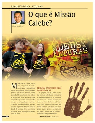 dos fariseus, respondeu: “Qual dentre
vós será o homem que, tendo uma ove-
lha, e, num sábado, esta cair numa co-
va, não fará todo o esforço, tirando-a
dali? Ora, quanto mais vale um homem
que uma ovelha? Logo, é lícito, nos sába-
dos, fazer o bem.” Ao fazer essa compa-
ração, Jesus chamou para perto os fari-
seus, que se preocupavam com os
animais e seu bem-estar até mesmo no
dia de sábado.
Observe a última frase do verso 12:
“Logo, é lícito, no sábado, fazer o bem.”
Ellen White nos ajuda a entender o as-
sunto: “Deus deu aos homens seis dias
nos quais trabalhar, e exige que seus
trabalhos sejam feitos nos seis dias des-
tinados a isso. Atos necessários e mise-
ricordiosos são permitidos no sábado;
os doentes e sofredores em todo o tem-
po devem ser tratados; mas o trabalho
desnecessário deve ser estritamente
evitado” (Ellen G. White, Patriarcas e
Profetas, p. 307).
Outro texto signiﬁcativo está no
livro Beneﬁcência Social, p. 77: “De
acordo com o quarto mandamento, o
sábado foi dedicado ao repouso e ao
culto religioso. Toda atividade secular
deve ser suspensa, mas as obras de
misericórdia e beneﬁcência estão em
harmonia com o propósito do Senhor.
Elas não devem ser limitadas a tempo
ou lugar. Aliviar os aﬂitos, confortar os
tristes, é um trabalho de amor que faz
honra ao dia de Deus.”
Você poderia agora perguntar como
a ADRA, uma agência humanitária da
Igreja, atua no sábado? Assim como as
instituições de saúde, a ADRA atende
no sábado principalmente em casos de
emergência ou catástrofes, isto é, quan-
do a interação entre um perigo, quer se-
ja causado pela natureza, pelo homem
ou ambos, e a vulnerabilidade de uma
pessoa ou comunidade seja tal, que in-
cluam perdas ou danos signiﬁcativos à
vida, às propriedades e ao sustento, ex-
cedendo a capacidade individual ou da
comunidade para administrá-los.
Em situações desse porte, é preci-
so se mobilizar para proteger a vida,
distribuir alimentos, água e outros in-
sumos. Como exemplo, podemos men-
cionar o caso recente do terremoto no
Chile. Durante o sábado, após o terre-
moto, foi necessário adquirir água po-
tável, transportá-la e distribuí-la para a
população afetada.
No Brasil, a ADRA implementa pro-
jetos especiais como é o caso do projeto
Casa Lar, que proporciona um ambien-
te acolhedor e humano que digniﬁca
o marginalizado, o morador de rua.
Nessas instituições, eles encontram um
local digno para passar a noite, com fa-
cilidades para sua higiene pessoal e ali-
mentação. Além do mais, ali há pessoas
treinadas que compartilham amor. A
Casa Lar ﬁca aberta 24 horas, sete dias
por semana, para acolher essas pesso-
as. Durante o sábado, os orientadores
procuram demonstrar que esse é um
dia especial e diferente dos demais,
ocupando os usuários da Casa Lar em
atividades diferenciadas.
Assim a ADRA atende seus bene-
ﬁciários, quer seja em situações de
emergência ou do cotidiano, seguindo
os princípios acima mencionados, rea-
lizando atividades necessárias para o
bem-estar das pessoas a quem servimos
e, ao mesmo tempo, testemunhando
de forma prática o amor de Deus. Pro-
jetos de desenvolvimento que não têm
caráter emergencial nem assistencial
realizam atividades planejadas para ser
executadas durante os demais dias, de
domingo a sexta-feira.
Quando estávamos em Moçambi-
que, a ADRA recebia carregamentos de
alimentos e era responsável pelo des-
carregamento. Era um trabalho que
levava normalmente cinco dias. Quan-
do sabíamos que haveria um sábado
no meio do caminho, programávamos
com o capitão do barco para parar o
serviço na sexta-feira, por volta das 15
horas (para dar tempo aos envolvidos
voltar para seu lar antes do pôr do sol).
Quase sempre tínhamos problemas
com os capitães dos navios, pois para
eles o assunto era deixar a carga e par-
tir. Alguns ameaçavam ir embora com
o restante da carga; entretanto, nunca
passou de ameaças.
Guardávamos o sábado e, no do-
mingo bem cedo, continuávamos o tra-
balho. Era outra forma de testemunhar
nossa fé e muitos conheceram o sábado
dessa maneira. E você irmão, membro
da igreja, como você pode transformar
o sábado em um dia para o serviço?
Creio que seguindo esses dois prin-
cípios em nossa vida. Ao colocarmos
Deus em primeiro lugar, Ele mesmo di-
rigirá nossos passos.
Ao decidir participar numa ativida-
de para o bem do próximo, devemos
sempre analisar se essa atividade é
essencial, vital e realmente necessária
para ser realizada no dia de sábado.
Havendo qualquer dúvida é sinal de
que pode ser deixada para outro dia
da semana.
A vontade de Cristo é que copiemos
Seu exemplo em ações solidárias em
favor dos que sofrem. Isso pode acon-
tecer de forma individual, juntamente
com a igreja ou como voluntários da
ADRA. Especialmente em situações de
emergência, precisamos estar alertas
para acudir pessoas carentes de ajuda
imediata. Isso pode ser feito no sábado
ou em qualquer dia da semana.
28 Revista do Ancião out-dez 2010
 