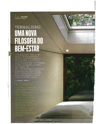 Revista do Montepio inverno 2013 Termalismo - Miguel Guedes de Sousa