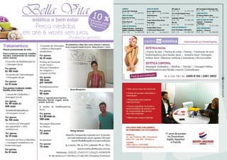 57
RevistaDowntown
Correios
Correio ACC1 Downtown
Bl. 21 – 131	Tel.: 2494-6341
Curso de Dança
Espaço Ser de Lotus
Bl. 02 – 313	Tel.: 2147-0015
Savana Snarvick
Bl. 02 – 313	Tel.: 2147-0015
Curso de Fotografia
Imagem & Aventura – Escola de Fo-
tografia e Expedições Fotográficas
Bl. 04 – 106	Tel.: 2494-5250
Curso de Idiomas
Brasas English Course
Bl. 10 – 104	Tel.: 3433-8688
CCAA Downtown
Bl. 03 – 113	Tel.: 3647-2000
Centro Cultural China-Brasil
Yuan Aiping
Bl. 21 – 209	Tel.: 2433-1489
Foreign Affairs Cursos
e Comunicação Empresarial
Bl. 22 – 228 	Tel.: 2494-5737
GO! Inglês Já
Bl. 09 – 104	Tel.: 3433-7020
Let’s Go Kids English Course
Bl. 22 – 127	Tel.: 3153-7758
Languages Idiomas
Bl. 20 – 302	Tel.: 3982-2300
Wise Up
Bl. 18 – 107	Tel.: 3495-6090
Curso de Informática
Focus Tecnologia e Informática
Bl. 06 – 216	Tel.: 2495-3399
Woc Tecnologia da Informação Ltda.
Bl. 23 – 203	Tel.: 3079-1088
Curso Holístico
M.S Norma Pinheiro Alves
Bl. 13 – 230	Tel.: 2492-7829
Curso na área de saúde
Simulatis – Treinamento
e Simulação
Bl. 21 – 317	Tel.: 3511-4369
Curso Preparatório
Aprimore – Concursos
Bl. 20 – 207	Tel.: 3084-6505
 