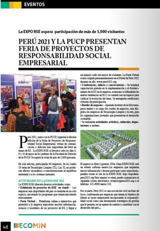 10ma EXPO RSE - Revista ECOMIN