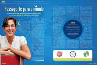 EXTENSÃO                 “A maior dádiva para o estudante é o saber adquirido, nenhum outro dom faria valer a pena tanto esforço e dedicação”, por Jéni Quintal




                                                                                                                                                                  processos é a do painel com os        desafiada a dar o melhor de mim        dito que os avanços também es-
                                                                                                                                                                  gestores. Durante essa fase pre-      em cada etapa, principalmente no       tão presentes no aspecto pessoal,
                                                                                                                                                                  sencial, os candidatos devem de-      módulo internacional, que serviu       me ajudando nas tomadas de de-
                                                                                                                                                                  senvolver um case desafiador que      para incentivar minha carreira in-     cisões e na ampliação da rede de
                                                                                                                                                                  será apresentado para cerca de 70     ternacional, na qual a maioria tem     contatos”.
                                                                                                                                                                  gestores entre gerentes e direto-     planos de atuar”, diz.                      A trainee finaliza afirmando
                                                                                                                                                                  res. No ano de 2010, por exemplo,         A engenheira fez parte do          que alguns requisitos são essen-
             Por meio do processo de trainee, muitos jovens têm a oportunidade                                                                                    o painel solicitou aos candidatos     projeto que envolveu a produção        ciais na hora do processo, como
                                                                                                                                                                  que criassem um novo produto          de lavadoras na unidade de Rio         a importância no domínio do in-
                  de embarcar em grandes experiências profissionais e pessoais                                                                                    para a empresa.                       Claro e seu objetivo profissional      glês, requisito básico para inscri-
                                                                                                                                                                       Outra novidade no processo       era entender como funcionava           ção, uma vez que existem provas
                                                                                                                                                                  de 2010 da companhia foi a inclu-     todo esse processo. Durante o          escritas e orais sobre o conheci-
                                                                                                        o trainee. O processo, que geral-                         são do módulo internacional Sum-                                             mento. Outras dicas são a tranqui-
                                            Por Mara Speri
                                                                                                        mente tem duração de 12 a 24                              mer Job no currículo dos trainees.                                           lidade durante a seleção, conheci-




                                            C
                                                                                                        meses, é destinado aos recém-                             Esse aprendizado internacional                                                 mento da empresa e da área que
                                                  om a economia global cres-                            formados e aos profissionais que                          consiste no envio do trainee                                                     se pretende atuar, além de
                                                  cendo e o Brasil em desen-                            concluíram o nível superior há, no                        selecionado ao exterior, em                                                         demonstrar o aprendizado
                                                  volvimento, muitas empre-                             máximo, dois anos.                                        uma das fábricas da Whirl-                                                            conquistado até aquela
                                                  sas de grande porte têm a                                  Para os colaboradores da                             pool por dois meses, pro-                                                               fase e até onde se quer e
                                            necessidade de investir e contra-                           Whirlpool, líder em eletrodomés-                          porcionando um melhor                                                                    se consegue chegar.
                                            tar profissionais altamente quali-                          ticos e que detém as marcas Bras-                         nível de aproveitamen-                                                                         Segundo a gerente
                                            ficados, mas que em muitos casos                            temp e Consul no Brasil, o aprendi-                       to com os demais pro-                                                                      geral da companhia,
                                            ainda precisam ser treinados de                             zado durante o período de trainee                         fissionais fora do Brasil.                                                                 é fundamental que o
                                             acordo com os padrões de exi-                              é estritamente necessário para o                          “A experiência no ex-                                                                      candidato      demons-
                                              gência das companhias.                                    desenvolvimento de grandes lí-                            terior é um diferencial                                                                    tre como é. “Ser quem
                                                 Um dos modos de contrata-                              deres na empresa. O processo de                           de grande importância                                                                      você é significa um dos
                                             ção que vem se tornando prática                            seleção que está em andamento,                            na carreira de qualquer                                                                   principais     destaques
                                                                comum entre                             intitulado “Você em grande com-                           profissional, que o auxilia                                                              durante um processo
                                                                   as organi-                           panhia”, foi desenvolvido para                            na aprendizagem e a as-                                                                seletivo desse tipo. Todos
Divulgação
                                                                    zações é                            que os candidatos desenvolvam                             sumir novos desafios. Com                                                            temos pontos que podem
                                                                                                        seus talentos de acordo com as                            essa preocupação, visamos                                                         ser desenvolvidos, e demons-
                                                                                                        práticas previstas para o período                         acelerar o desenvolvimento des-                                                trar aquilo que não parece ver-
                                                                                                        de trainee.                                               ses jovens”, afirma Úrsula.                                                  dadeiro pode prejudicá-lo”, finali-
                                                                                                             O programa da Whirlpool tem                               Fernanda Almirão, 25 anos,                                              za Úrsula.
                                                                                                        duração de 23 meses e proporcio-                          graduada em Engenharia Civil Ae-      programa internacional ela foi en-          Mais de 30 empresas no Brasil
                                                                                                        na aos trainees um aprendizado                            ronáutica pelo Instituto Tecnológi-   viada à maior fábrica de lavadoras     realizam processos de trainee como
                                                                                                        em diversas áreas da empresa. “Os                         co de Aeronáutica (ITA), foi a pri-   do mundo, localizada nos Estados       Nestlé, Ambev, Braskem, Banco
                                                                                                        trainees passarão por integrações                         meira trainee selecionada em 2010     Unidos, e conta que o aprendiza-       Itáu, Mercedes-Benz, Grupo Voto-
                                                                                                        nas áreas da companhia, desenvol-                         para participar do módulo interna-    do não foi só profissional. “Acredi-   rantim, entre outras, com processos
                                                                                                        vimento de projetos, treinamentos                         cional, e voltou do exterior no mês   to que a experiência auxiliou no       seletivos anuais e que geralmente
                                                                                                        internos e externos, com acom-                            de setembro. “Gostei muito de par-    meu raciocínio e me ajudou a ser       têm início no final do primeiro se-
                                                                                                        panhamento da área de Recursos                            ticipar do processo de seleção. Fui   mais ágil e globalizada. Mas acre-     mestre. Fique de olho!
                                                                                                        Humanos e dos gestores”, explica
                                                                                                          Úrsula Angeli, gerente geral de
                                                                                                           Recursos Humanos e Desen-
                                                                                                            volvimento Organizacional da
                                                                                                            Whirlpool Latin America.
                                                                                                                 Uma das etapas que está
                                                                                                             cada vez mais frequente nos




                                                                                                                                                                          Salário Médio de trainee:                 Tempo médio:                 idioma: Idioma: inglês avançado (algumas
                                                                                                                                                                                 2 a 5 mil reais                     12 a 24 meses                  empresas requerem outros idiomas)



40                                                                                                                                                                                                                                                                               Novembro de 2011 41
 