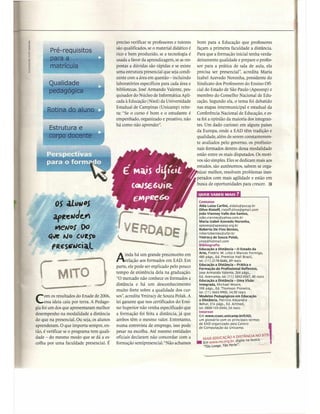 Revista educação ead mitos e verdades