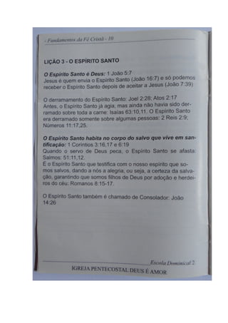 Revista Escola Dominical- IPDA