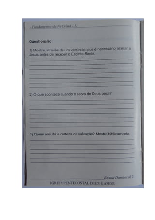 Revista Escola Dominical- IPDA