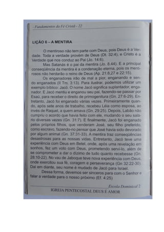 Revista Escola Dominical- IPDA