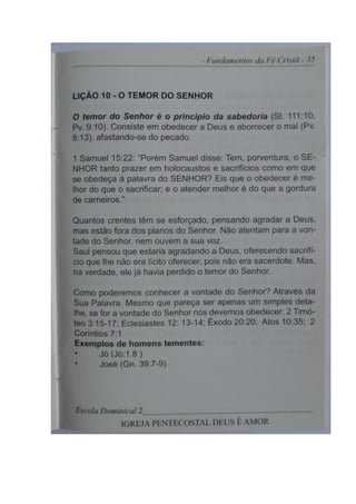 Revista Escola Dominical- IPDA