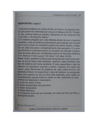 Revista Escola Dominical- IPDA