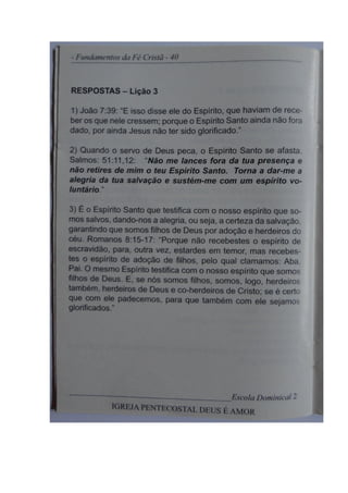 Revista Escola Dominical- IPDA