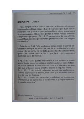 Revista Escola Dominical- IPDA