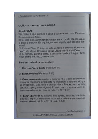 Revista Escola Dominical- IPDA