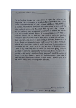 Revista Escola Dominical- IPDA