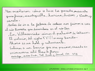 LA PLANCHADA  -Salidas y actividades extraescolares- pág. 8 